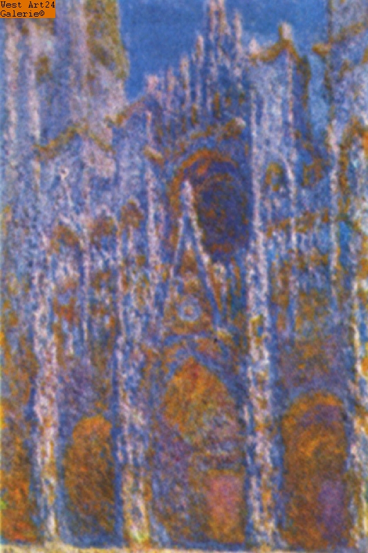 Kathedrale von Rouen bei Sonnenaufgang nach Monet Gemäldeimitation